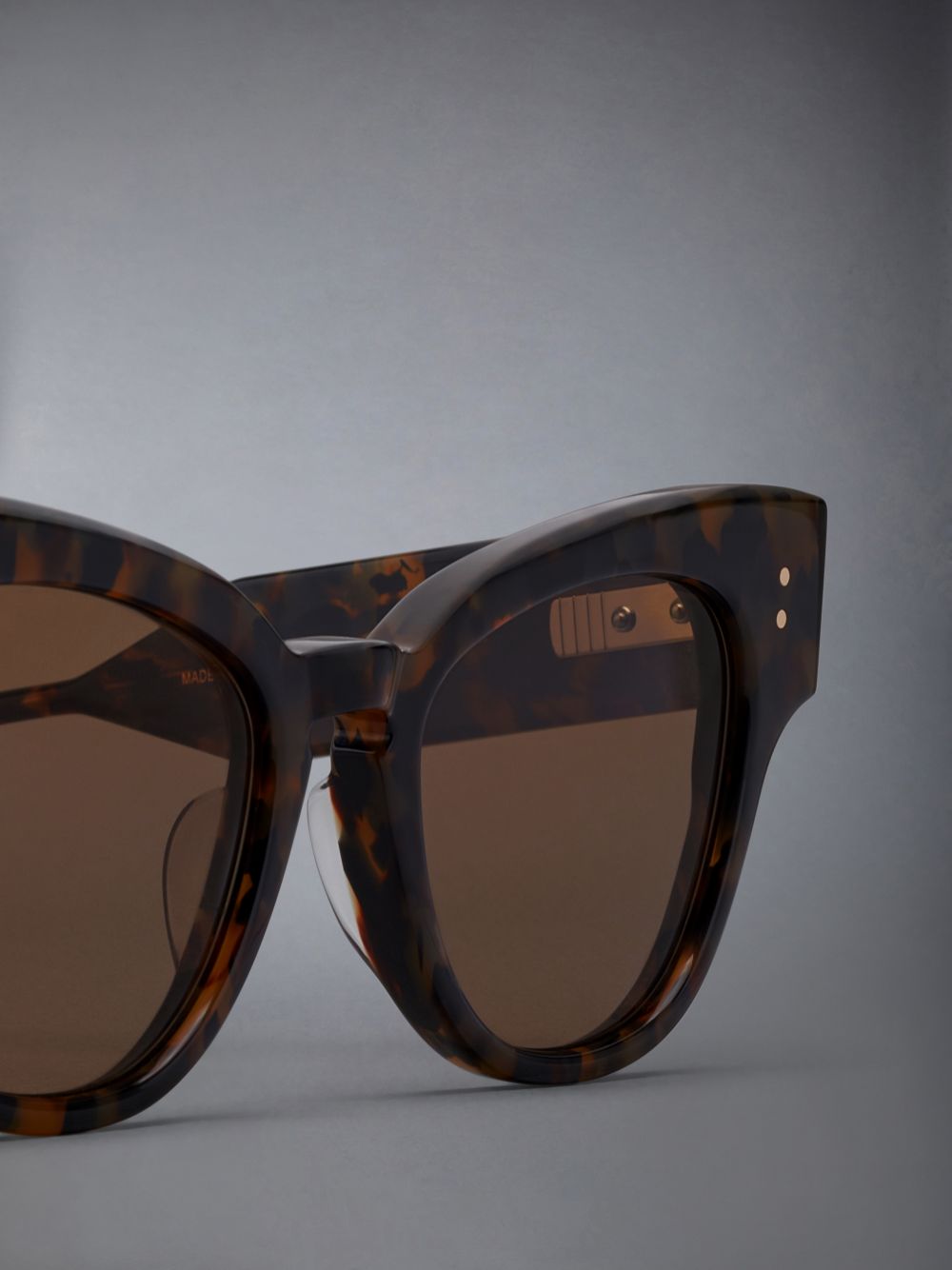 Thom Browne Tokyo Tortoise Acetate Cateye Women Sunglasses Brown | PDE54T29350