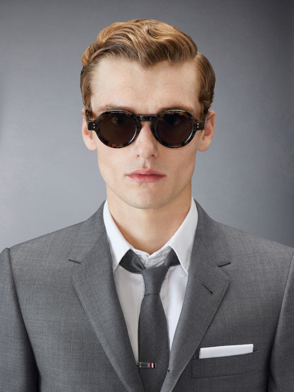 Thom Browne Tokyo Tortoise Acetate Round Men Sunglasses Brown | NZD47Y87191