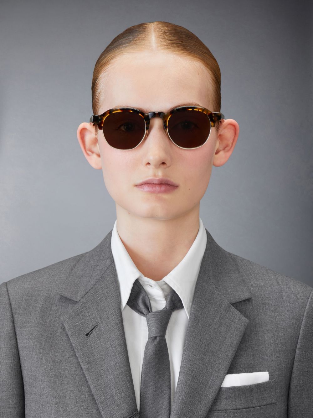 Thom Browne Tokyo Tortoise And 12k Gold Acetate And Titanium Oval Men Sunglasses Brown | OJJ51C91798