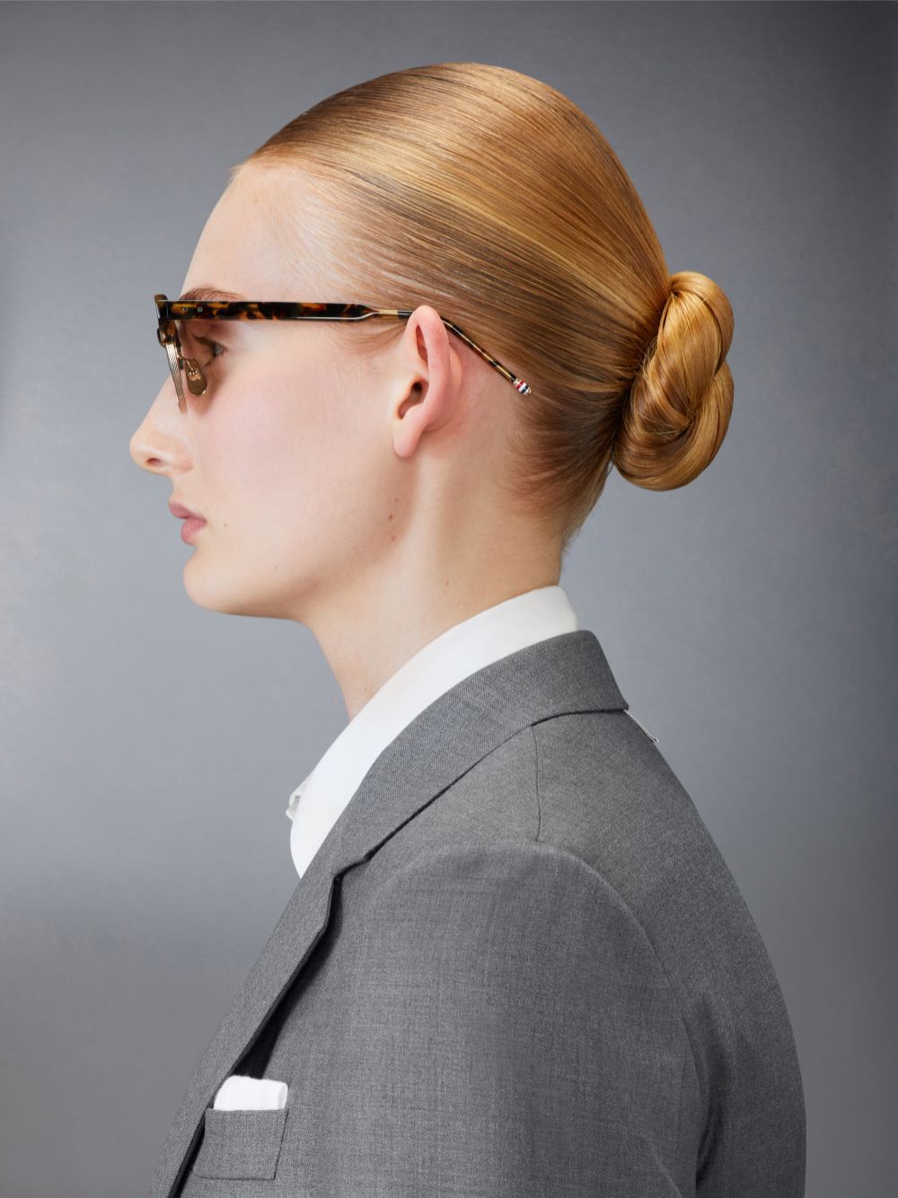 Thom Browne Tokyo Tortoise And 12k Gold Acetate And Titanium Oval Women Sunglasses Brown | ABD48H80363