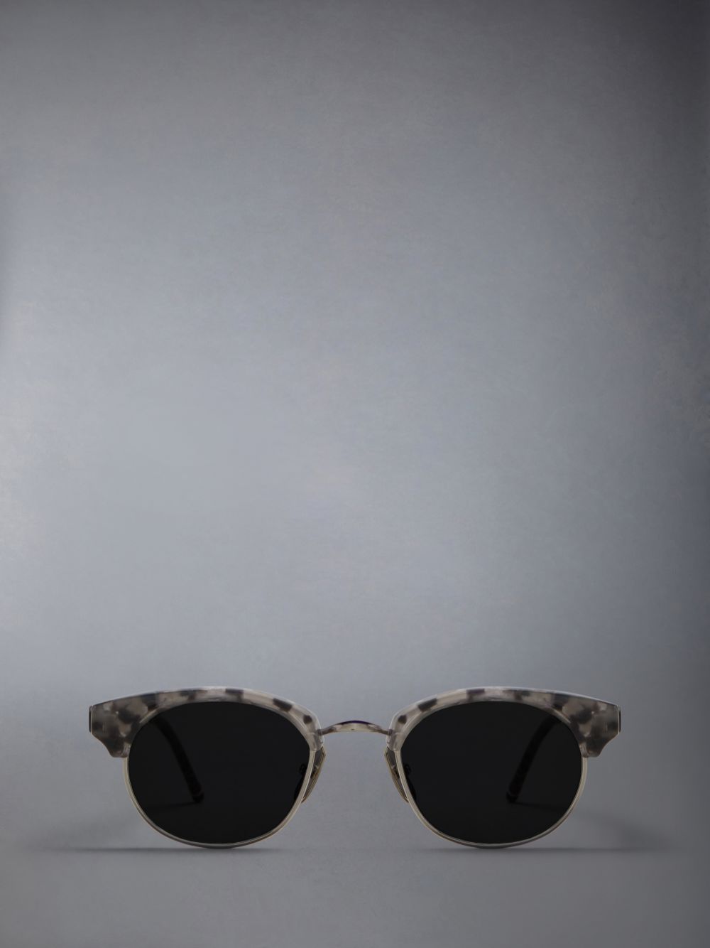 Thom Browne Tortoise Acetate And Titanium Oval Men Sunglasses Green | KLJ49L65829