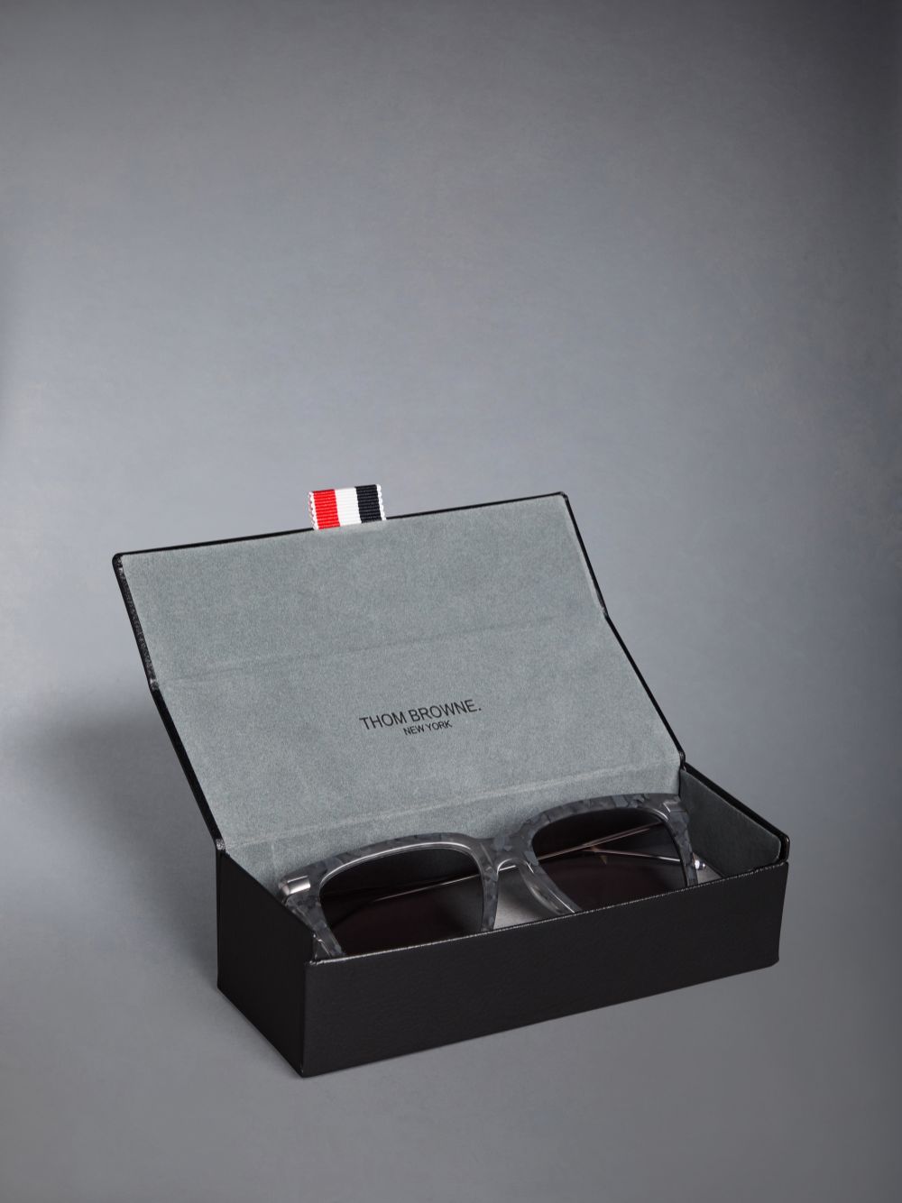 Thom Browne Tortoise Acetate And Titanium Rectangular Women Sunglasses Grey | ZNN13E66760