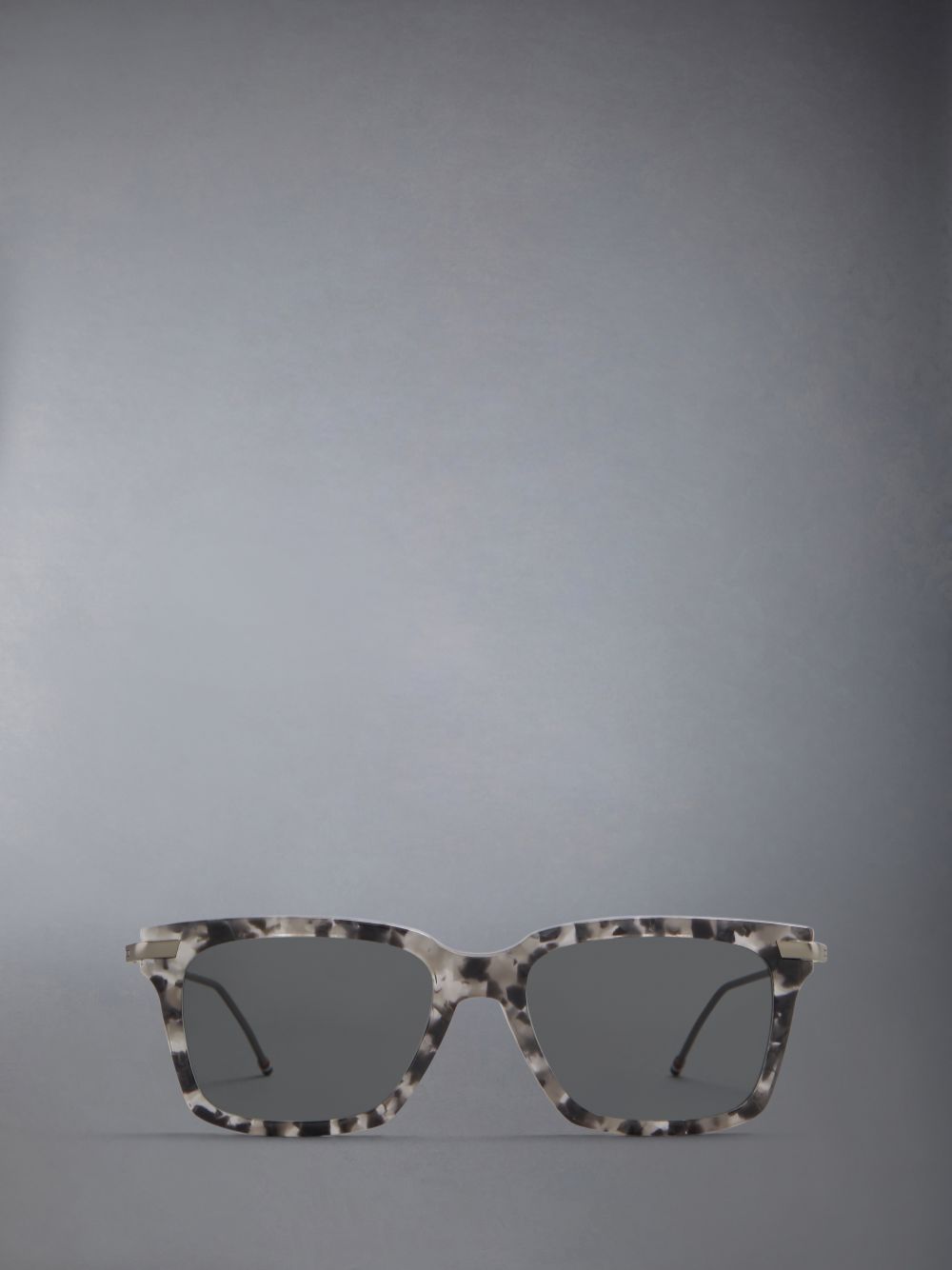 Thom Browne Tortoise Acetate And Titanium Rectangular Women Sunglasses Grey | ZNN13E66760