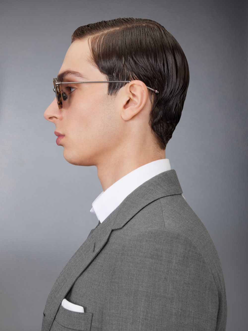 Thom Browne Tortoise Acetate And Titanium Round Men Sunglasses Brown | INA47C25015