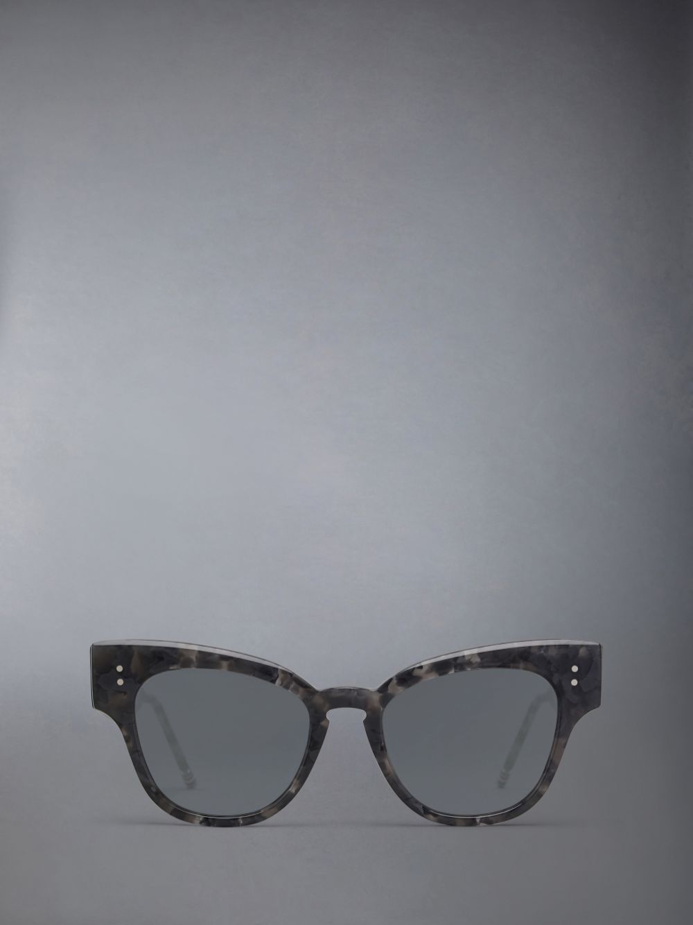 Thom Browne Tortoise Acetate Cateye Men Sunglasses Grey | NOU38E62772