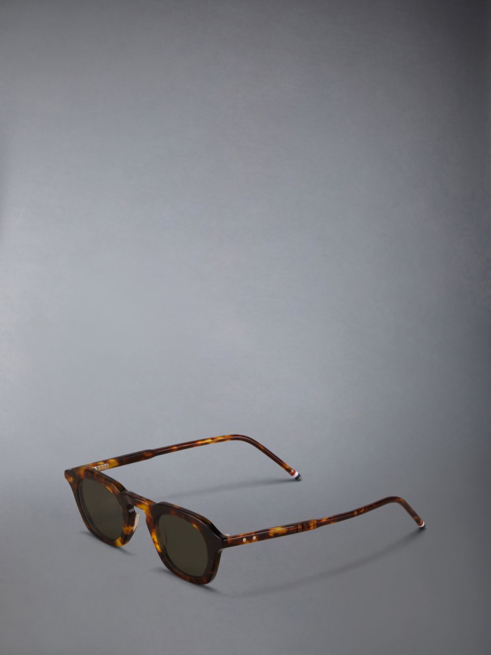 Thom Browne Tortoise Acetate Oval Men Sunglasses Brown | FLX74M25758