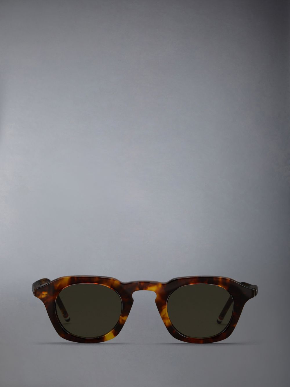 Thom Browne Tortoise Acetate Oval Men Sunglasses Brown | FLX74M25758