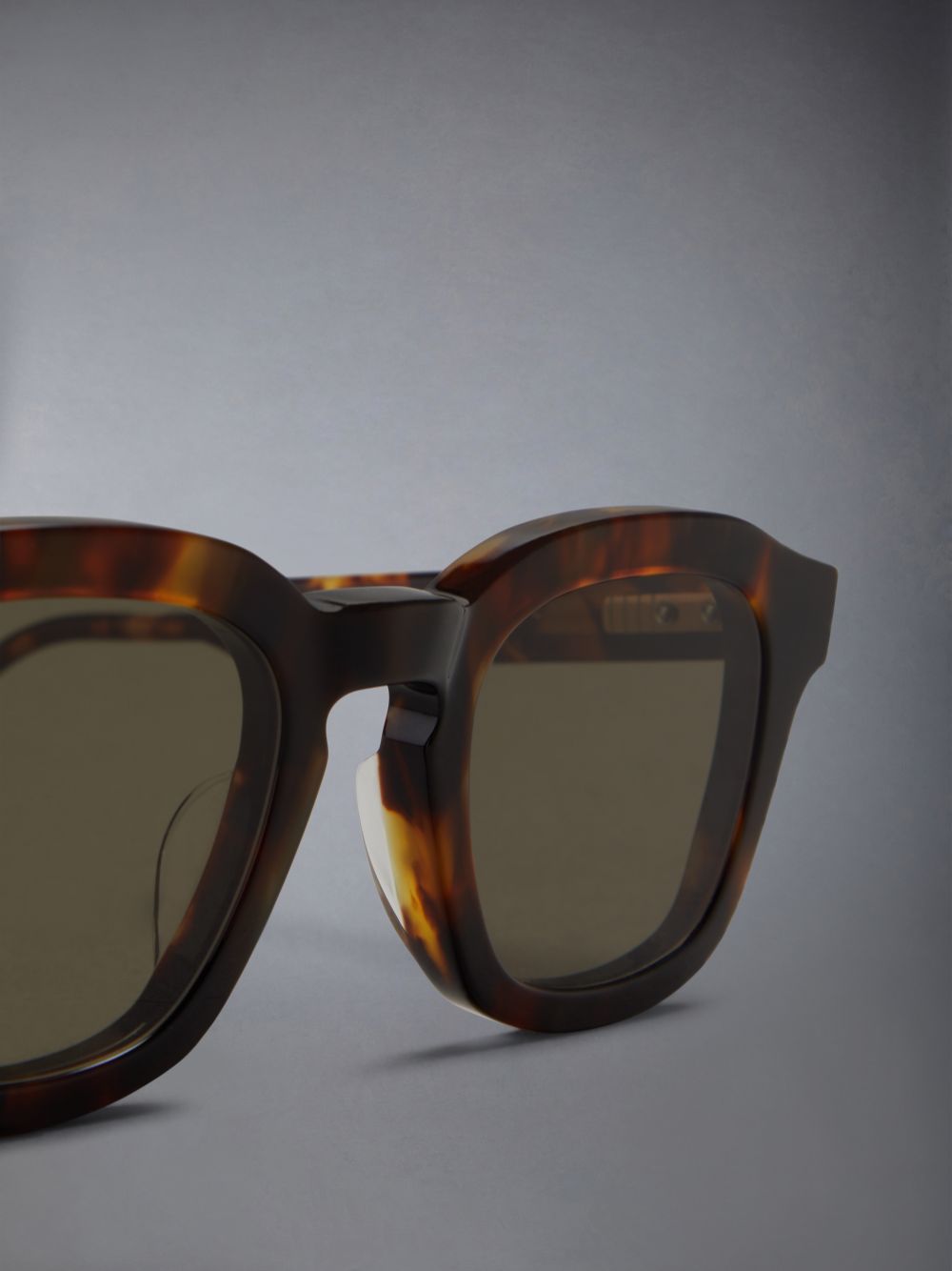 Thom Browne Tortoise Acetate Rectangular Men Sunglasses Brown | FXI99B53583