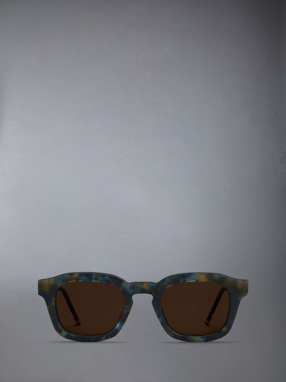 Thom Browne Tortoise Acetate Rectangular Men Sunglasses Blue | XUL20J22623