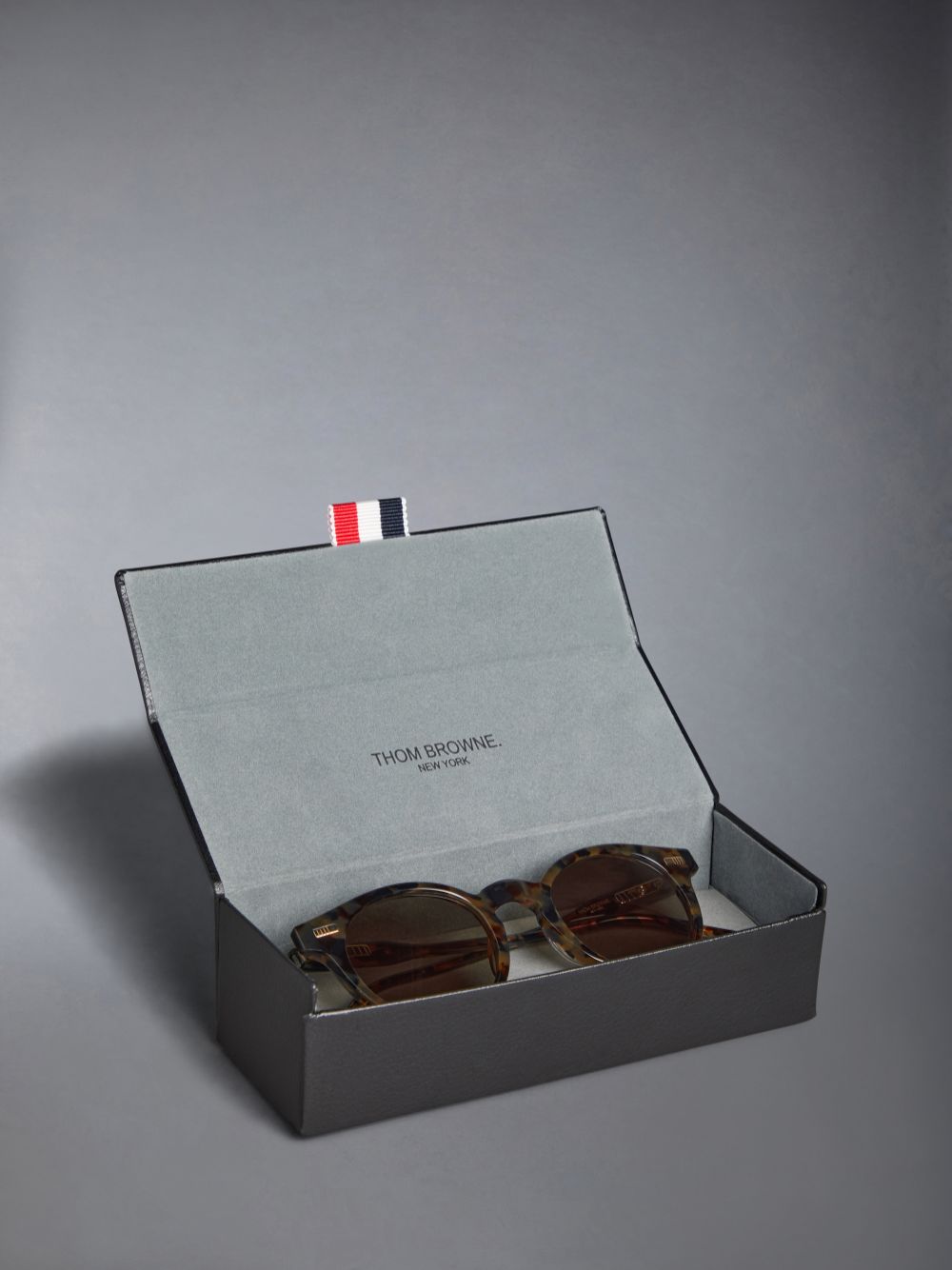 Thom Browne Tortoise Acetate Round Men Sunglasses Brown | VQQ79K02975