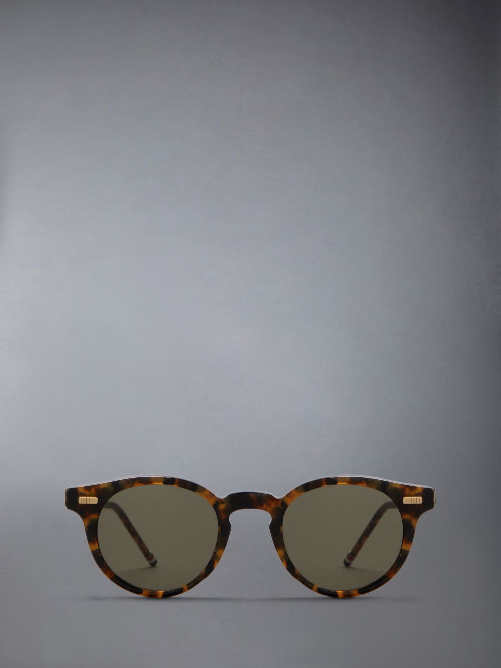 Thom Browne Tortoise Acetate Round Men Sunglasses Brown | VQQ79K02975