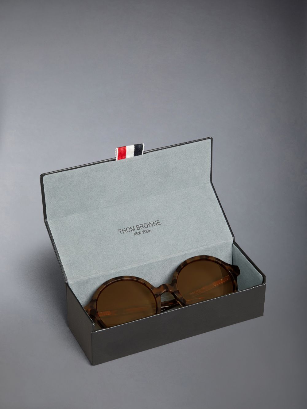 Thom Browne Tortoise Acetate Round Men Sunglasses Brown | MII42M46371