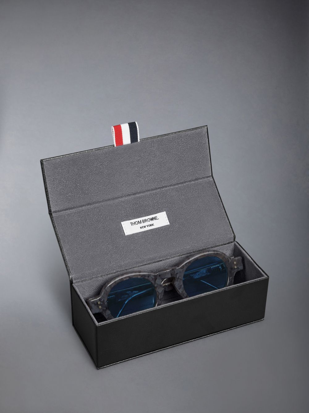 Thom Browne Tortoise Acetate Round Men Sunglasses Grey | EGV83J40426