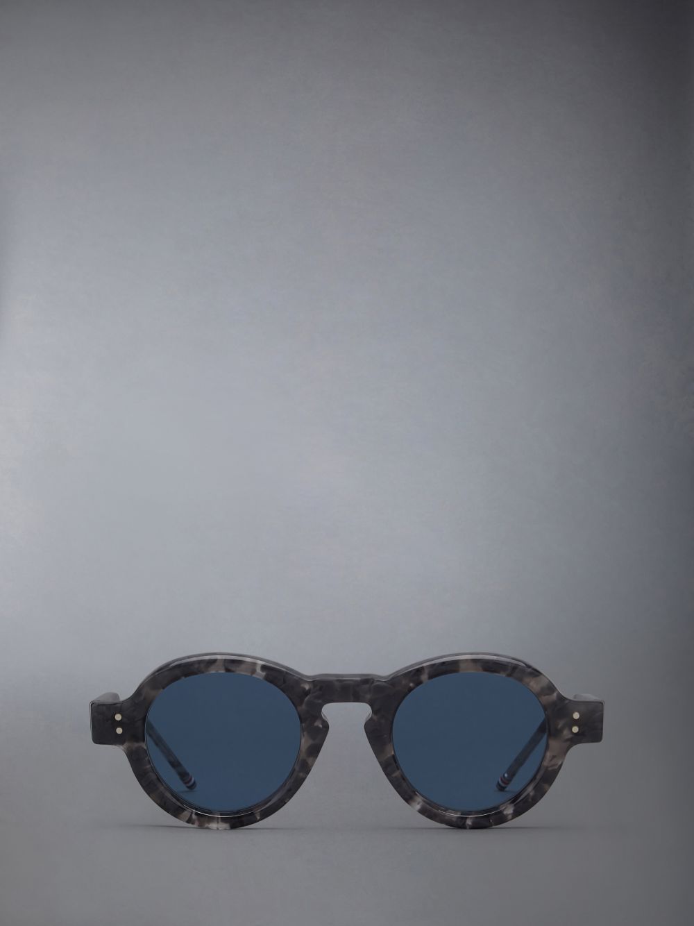 Thom Browne Tortoise Acetate Round Men Sunglasses Grey | EGV83J40426