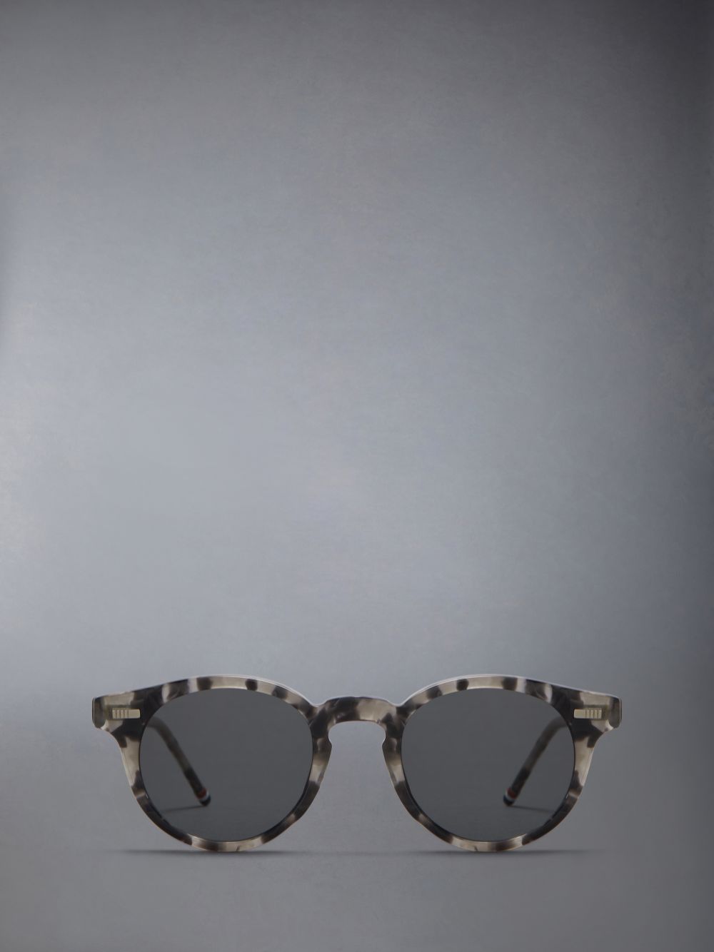 Thom Browne Tortoise Acetate Round Men Sunglasses Grey | BTX73C43050