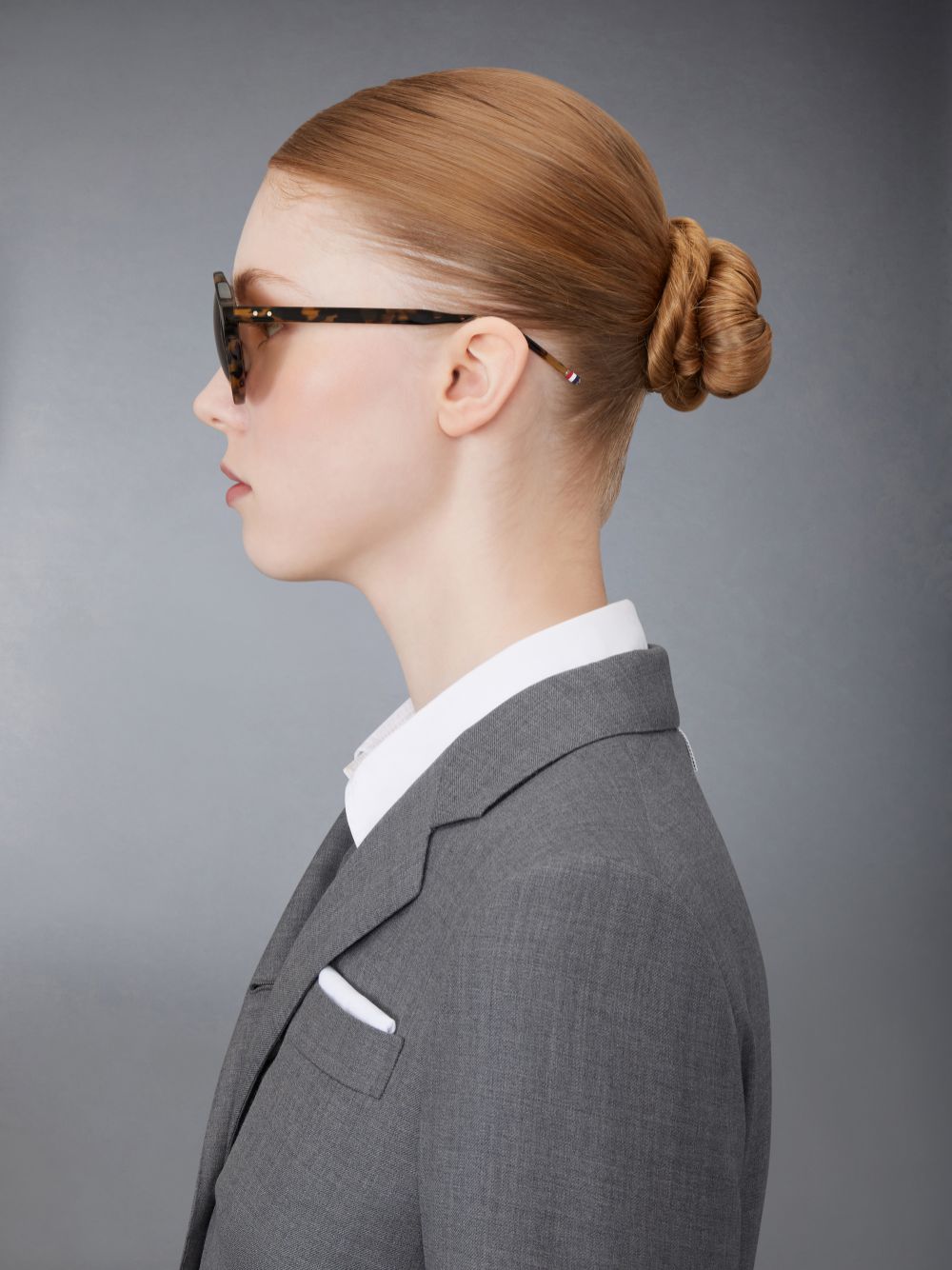 Thom Browne Tortoise Acetate Round Women Sunglasses Brown | IEP15E26165