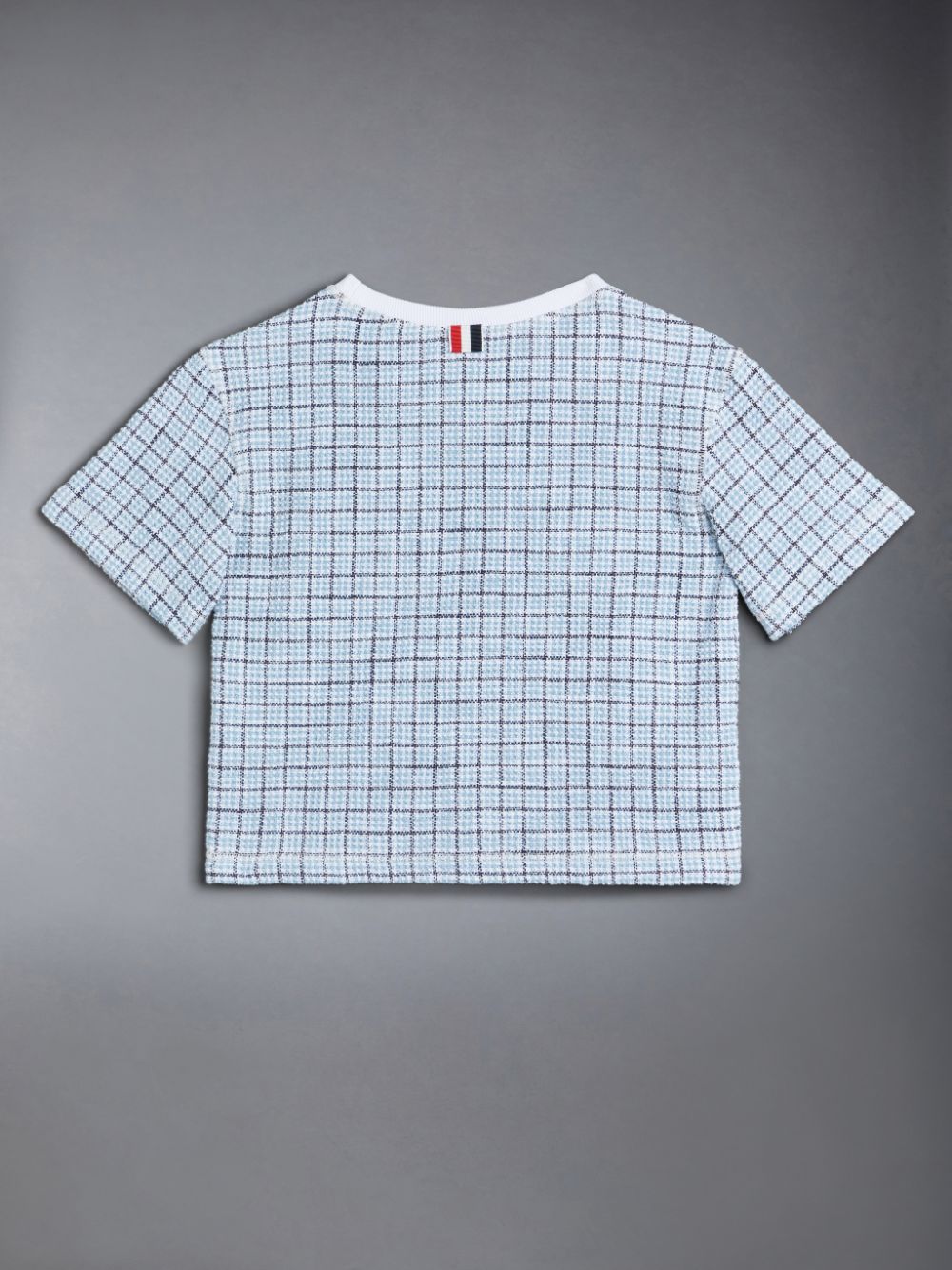 Thom Browne Tweed Jersey Boxy Boys's T Shirts Blue | ZII64S76708