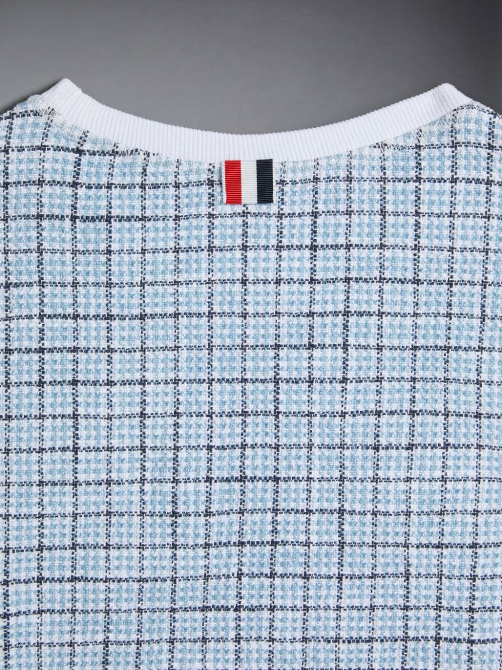 Thom Browne Tweed Jersey Boxy Boys's T Shirts Blue | ZII64S76708