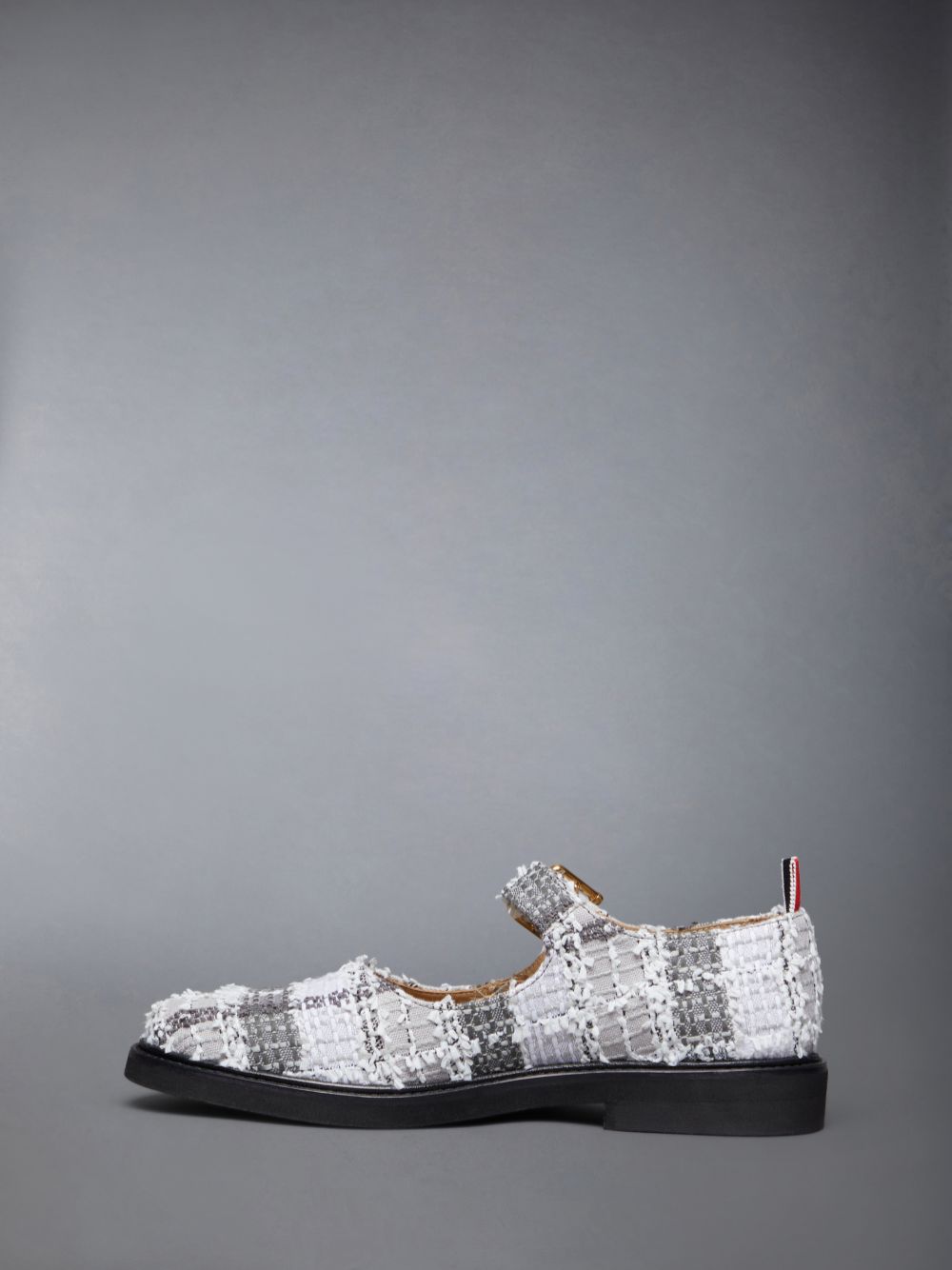 Thom Browne Tweed Micro Sole John Women Ballerina Grey | IZG04W17728