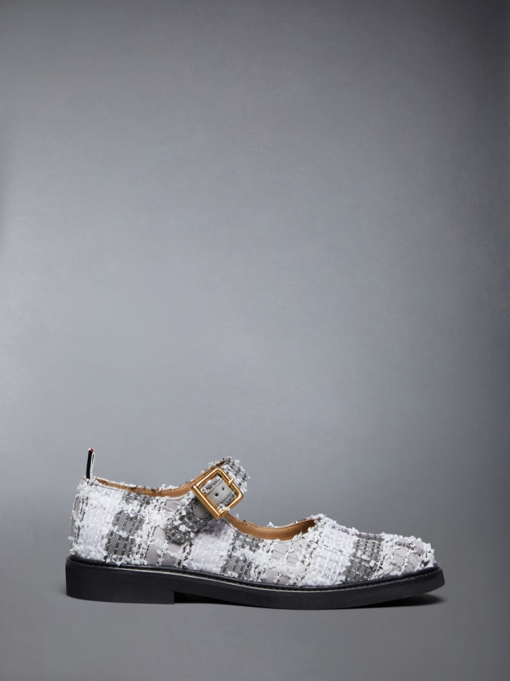 Thom Browne Tweed Micro Sole John Women Ballerina Grey | IZG04W17728