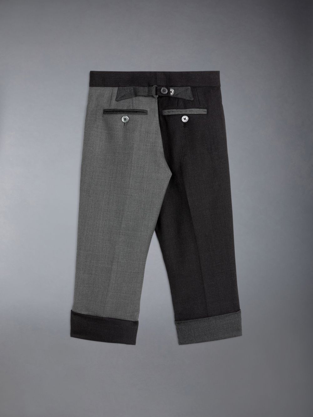 Thom Browne Twill Classic Backstrap Boys's Pants Grey | UGD58R10572