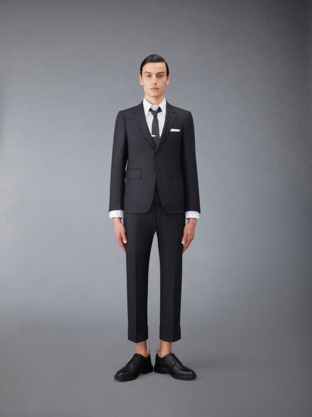 Thom Browne Twill Classic Backstrap Men Pants Black | UNQ79K53416