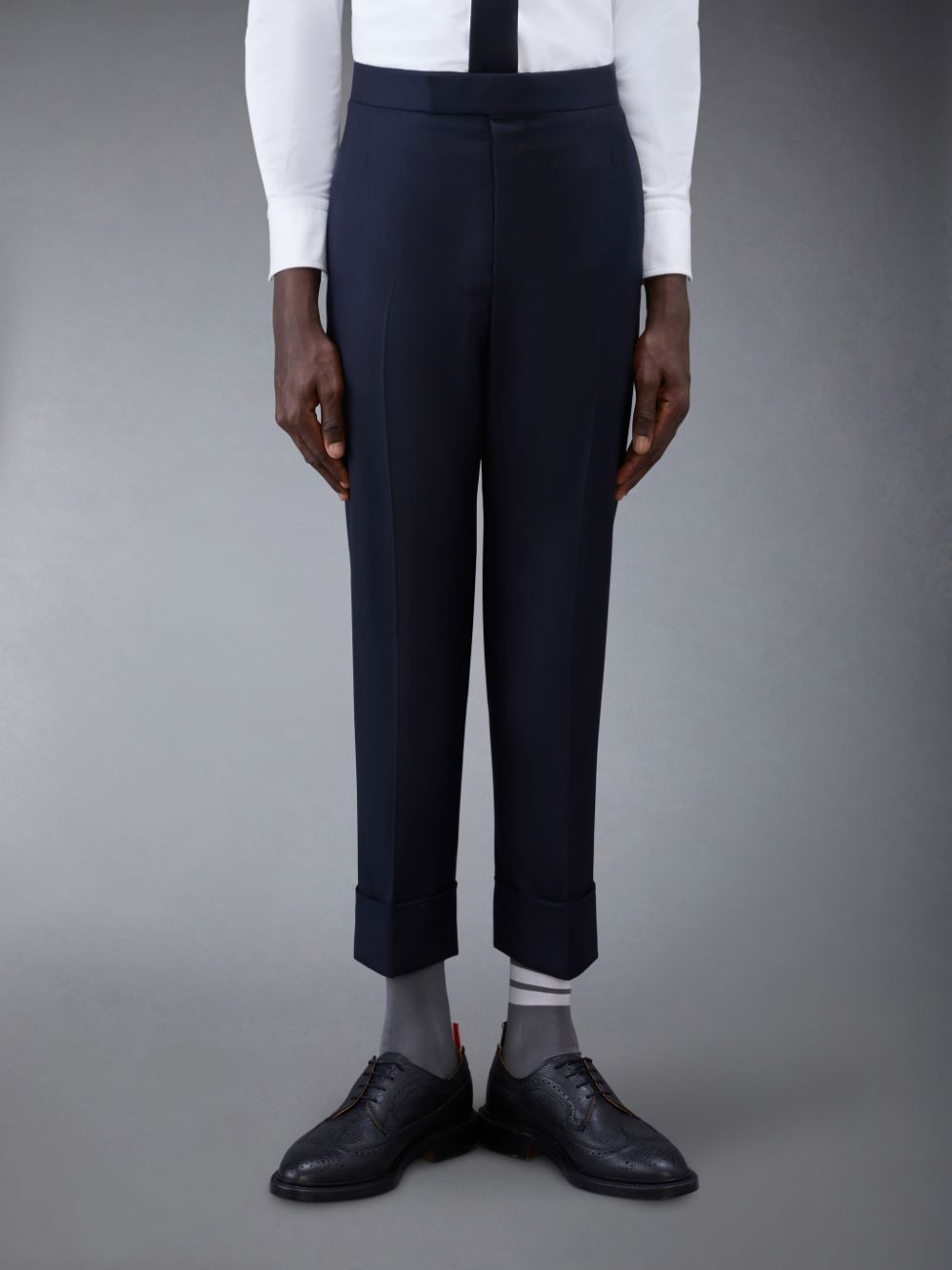 Thom Browne Twill Classic Backstrap Men Pants Blue | EPV49A88074