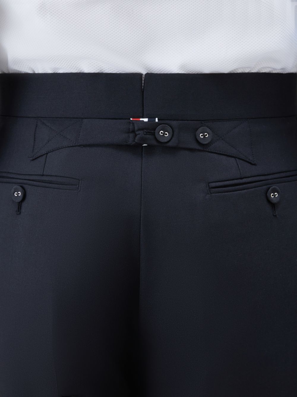 Thom Browne Twill Classic Backstrap Men Pants Black | ZJG15E65200