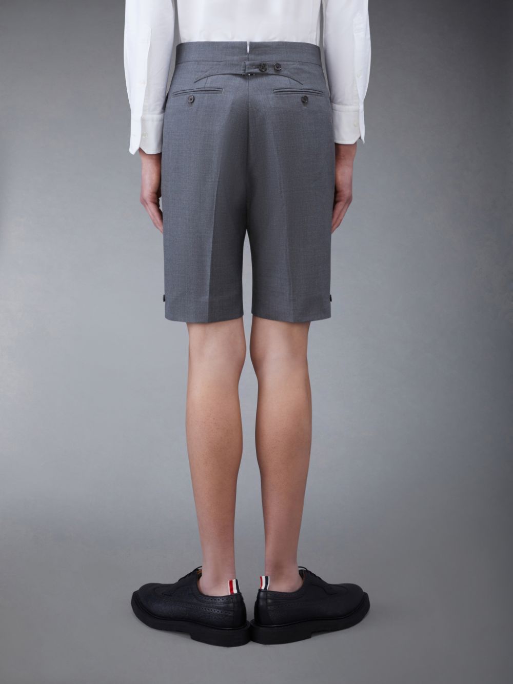 Thom Browne Twill Classic Backstrap Men Shorts Grey | TCF21I49184