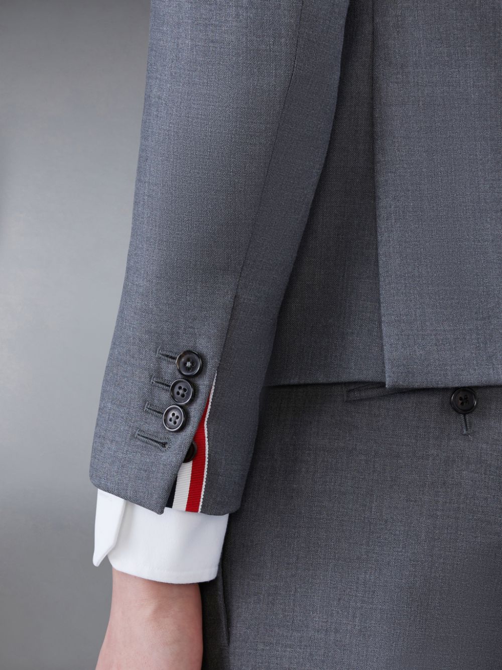 Thom Browne Twill High Armhole Sport Men Coats Grey | TJD49N39414