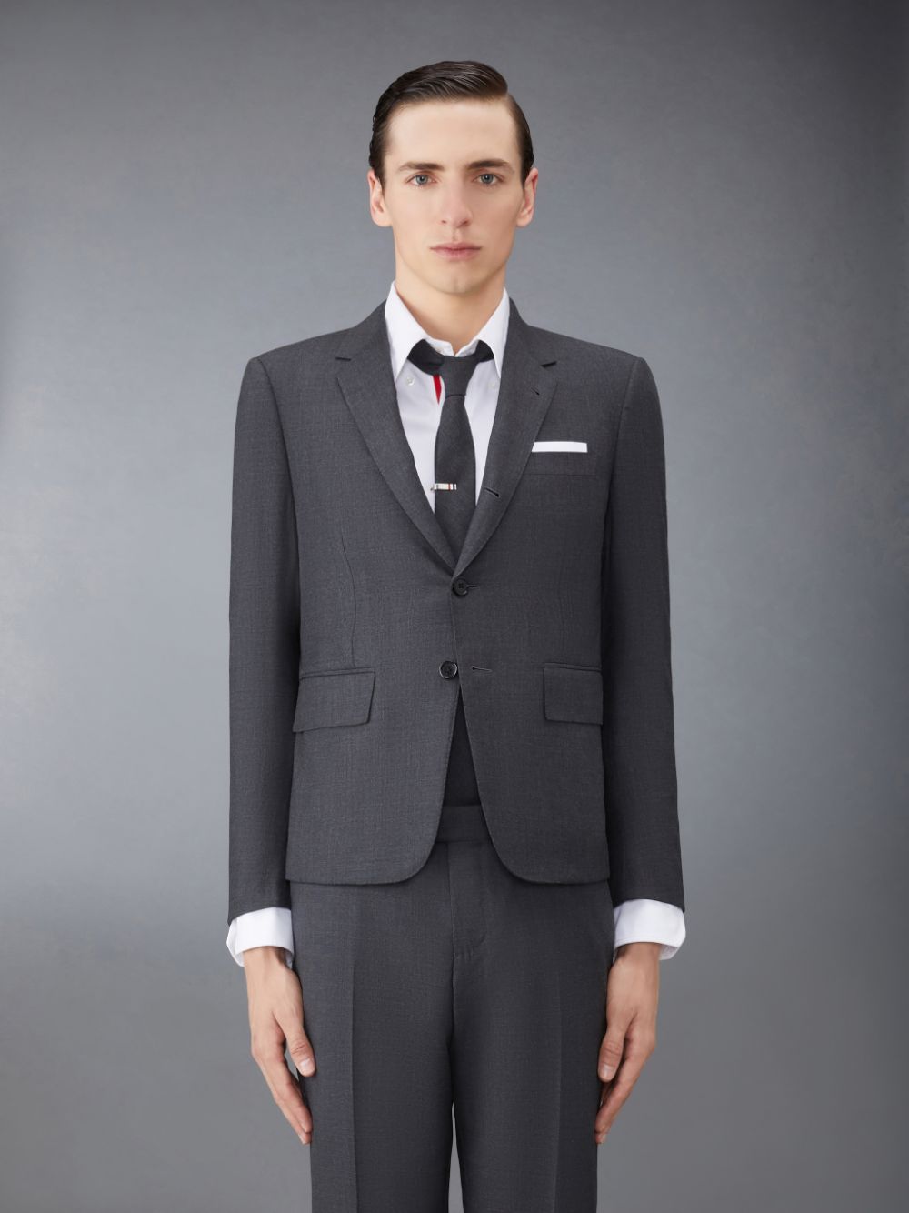 Thom Browne Twill High Armhole Sport Men Coats Grey | CKW86I75666