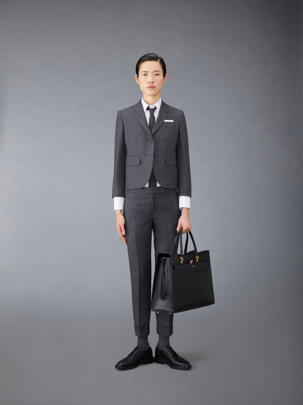 Thom Browne Twill High Armhole Sport Women Coats Grey | LPA27T29533