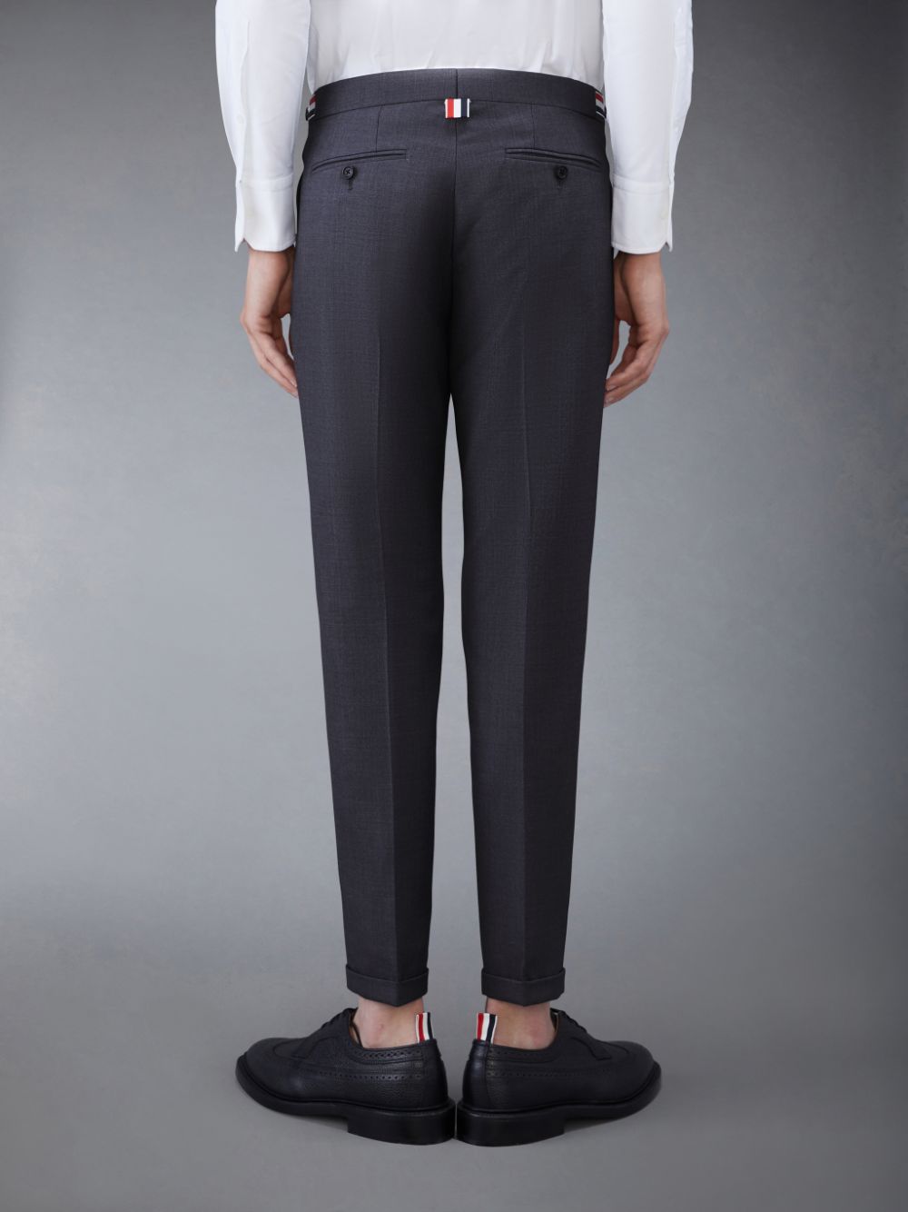 Thom Browne Twill Low Rise Men Pants Black | PQU35A15977