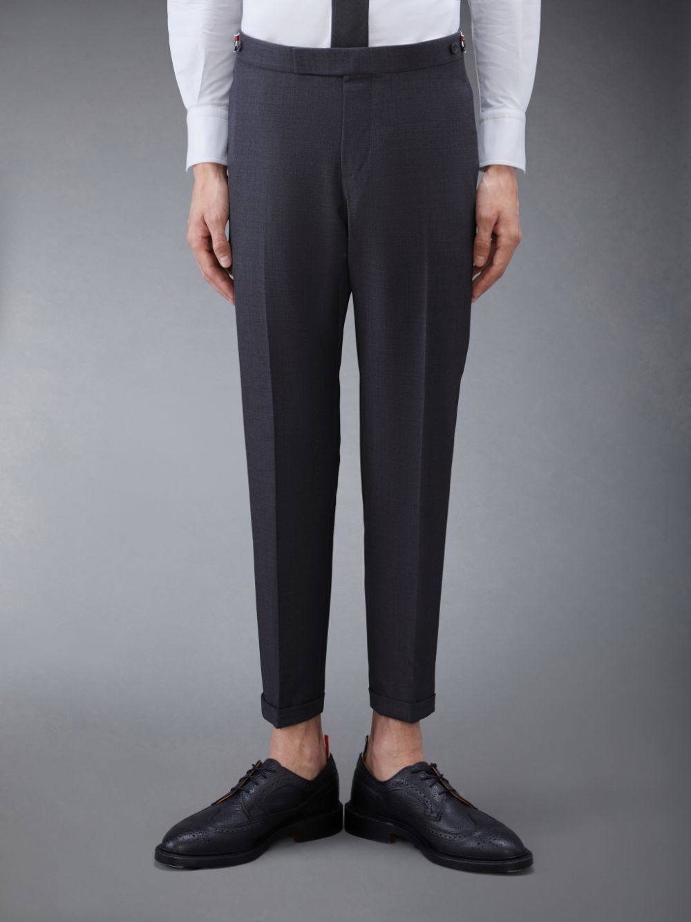 Thom Browne Twill Low Rise Men Pants Black | PQU35A15977