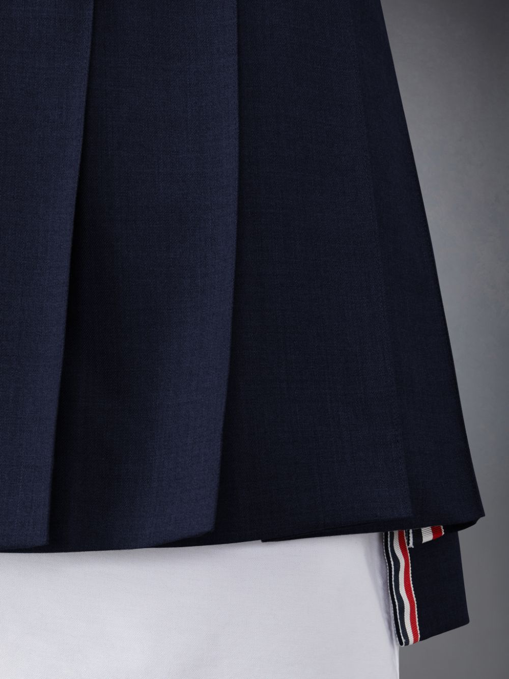 Thom Browne Twill Pleated Mini Women Skirts Blue | JGV81Z64862