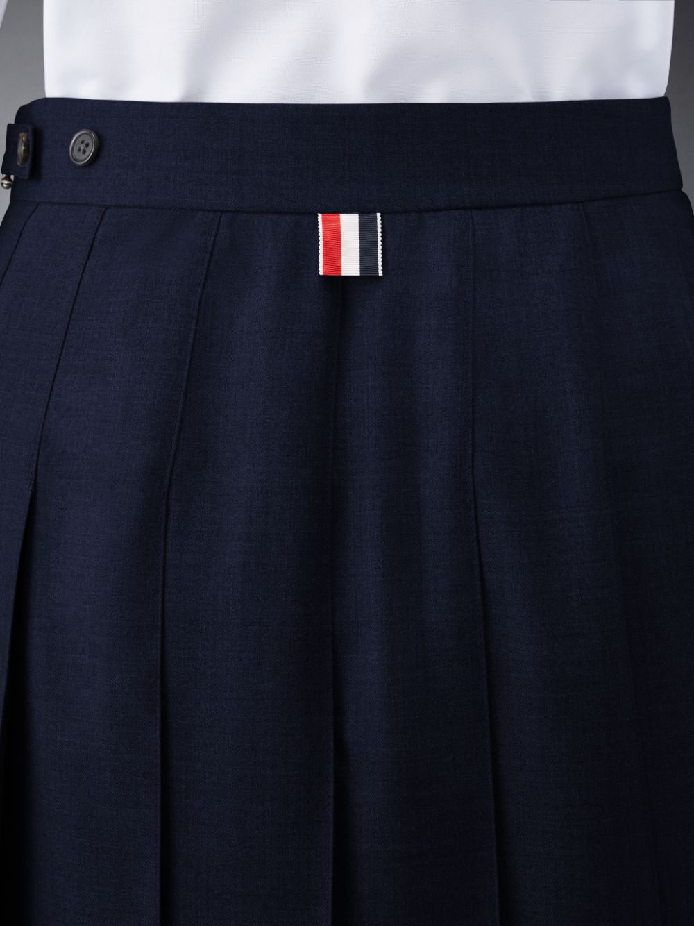 Thom Browne Twill Pleated Mini Women Skirts Blue | JGV81Z64862