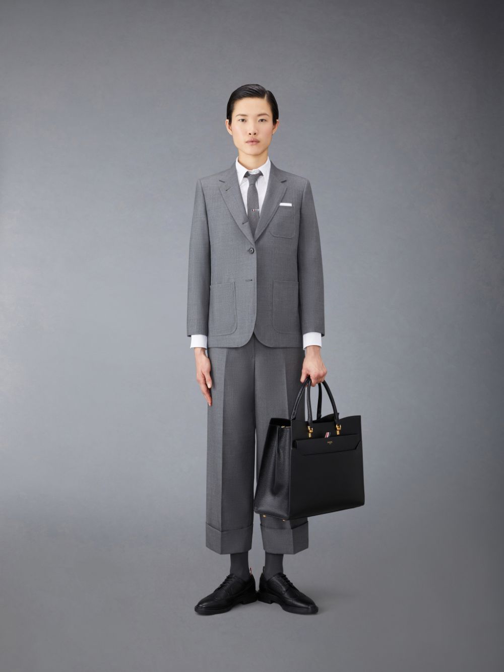 Thom Browne Twill Sack Sport Women Coats Grey | BLX86T69943