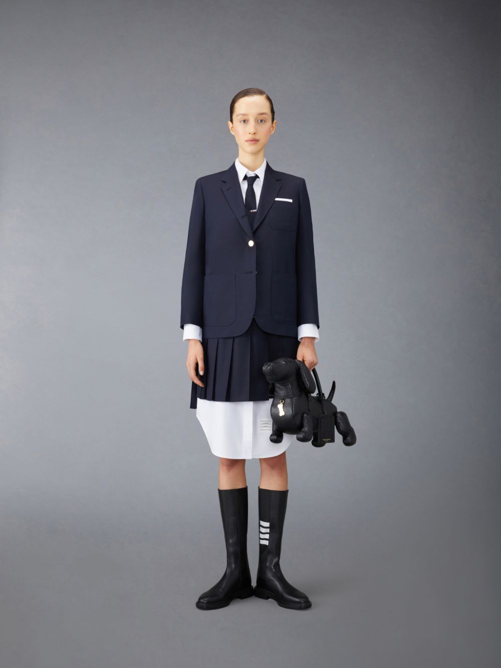 Thom Browne Twill Sack Sport Women Coats Blue | ZRB37O06629