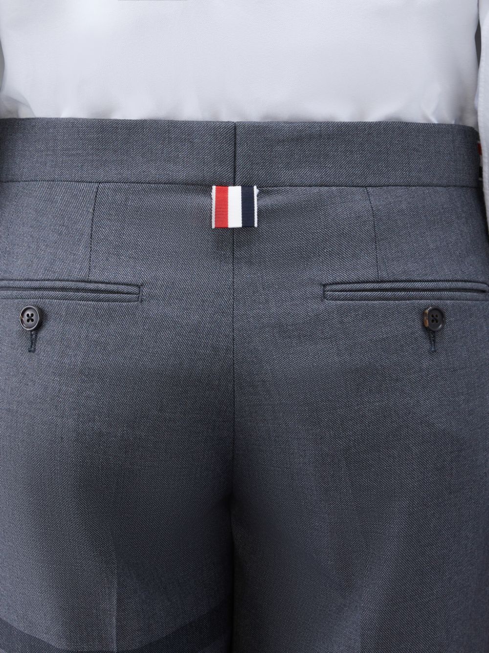 Thom Browne Twill School Uniform 4-Bar Low Rise Men Shorts Grey | SOU05X35744