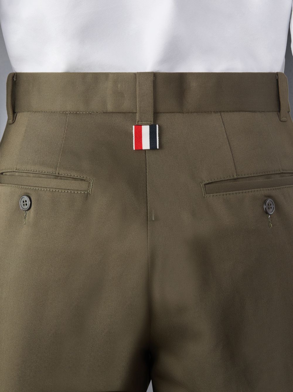 Thom Browne Twill Unconstructed Men Shorts Green | ZXV91S50520