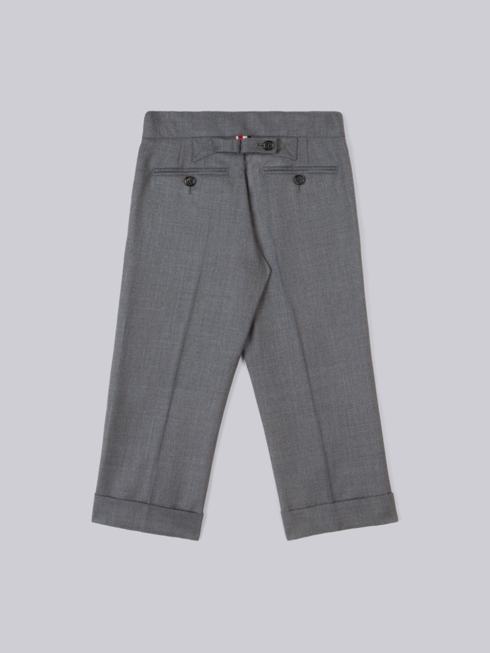 Thom Browne Twill Wool Classic Boys's Pants Grey | JSP71O12389