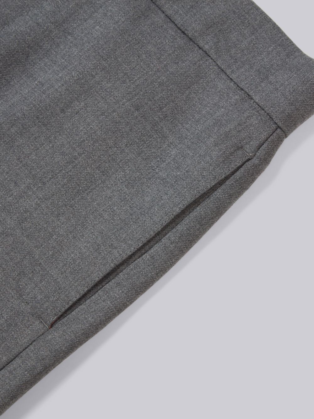 Thom Browne Twill Wool Classic Boys's Pants Grey | JSP71O12389