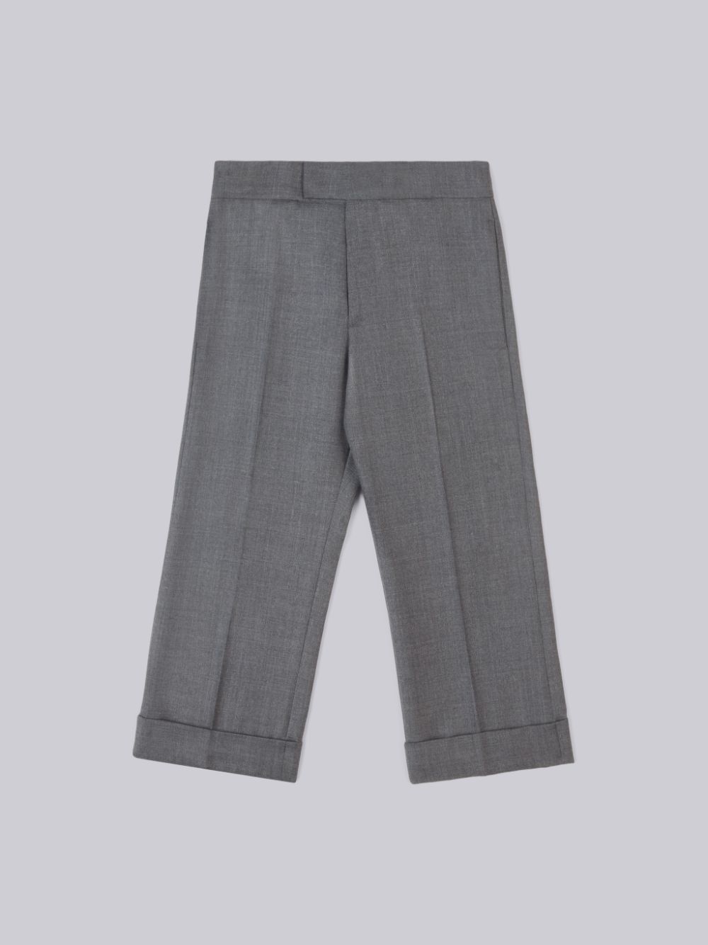 Thom Browne Twill Wool Classic Boys\'s Pants Grey | JSP71O12389