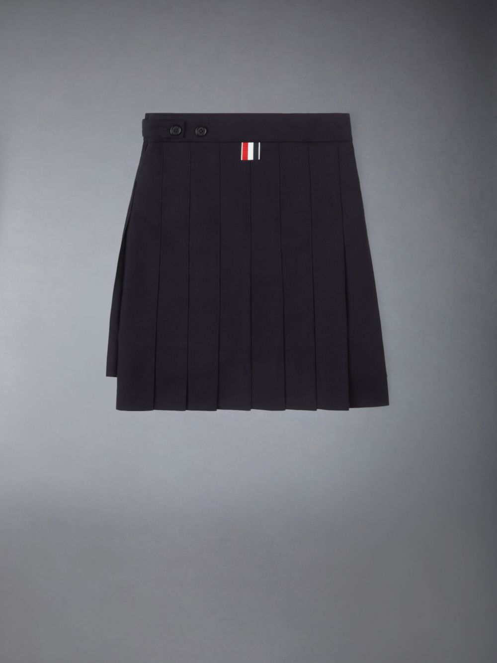 Thom Browne Twill Wool Pleated Mini Girls's Skirts Blue | CHU60C34024