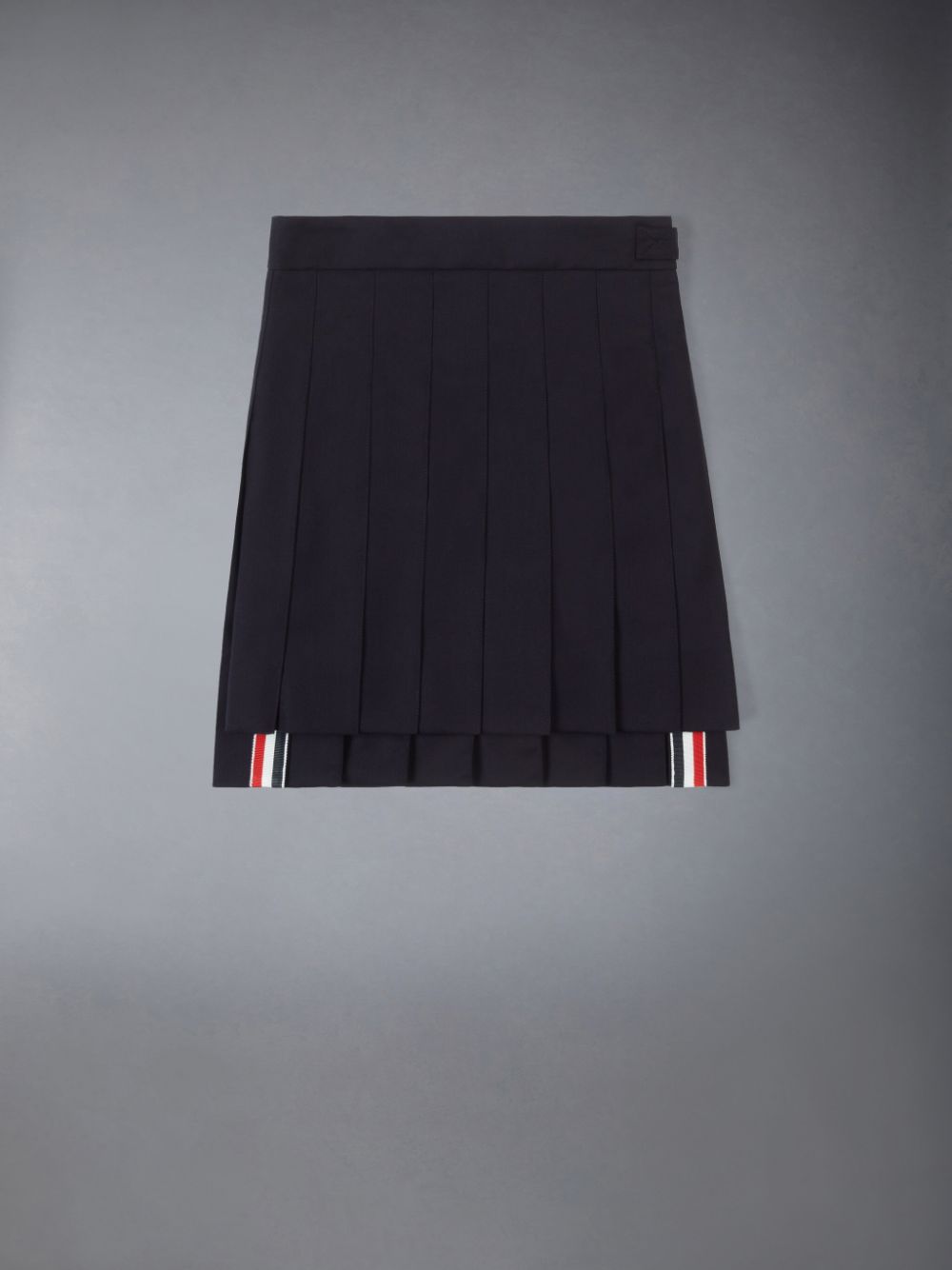 Thom Browne Twill Wool Pleated Mini Girls\'s Skirts Blue | CHU60C34024