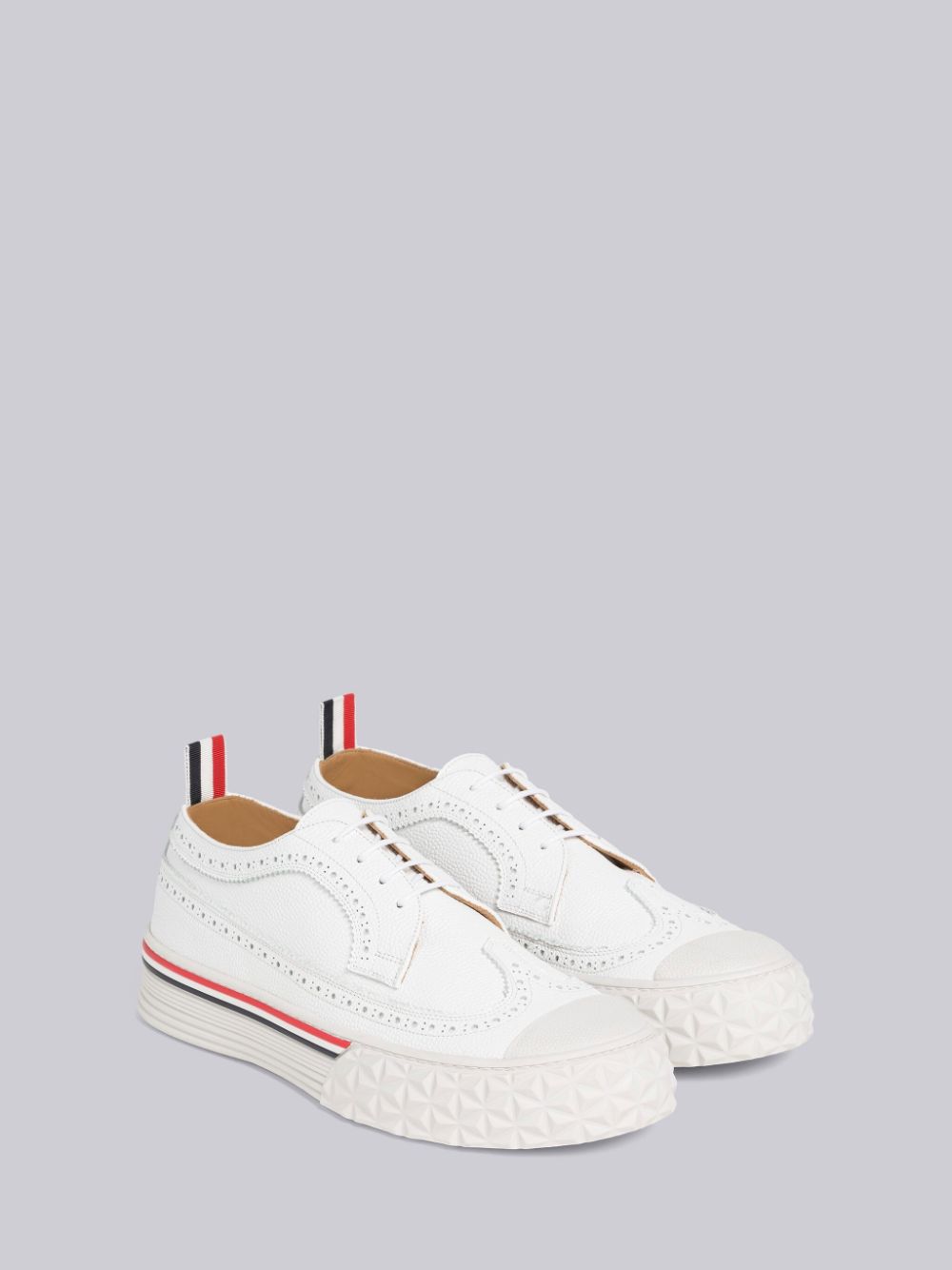 Thom Browne Vitello Calf Longwing Collegiate Low Top Women Sneakers White | PHN94Z65920