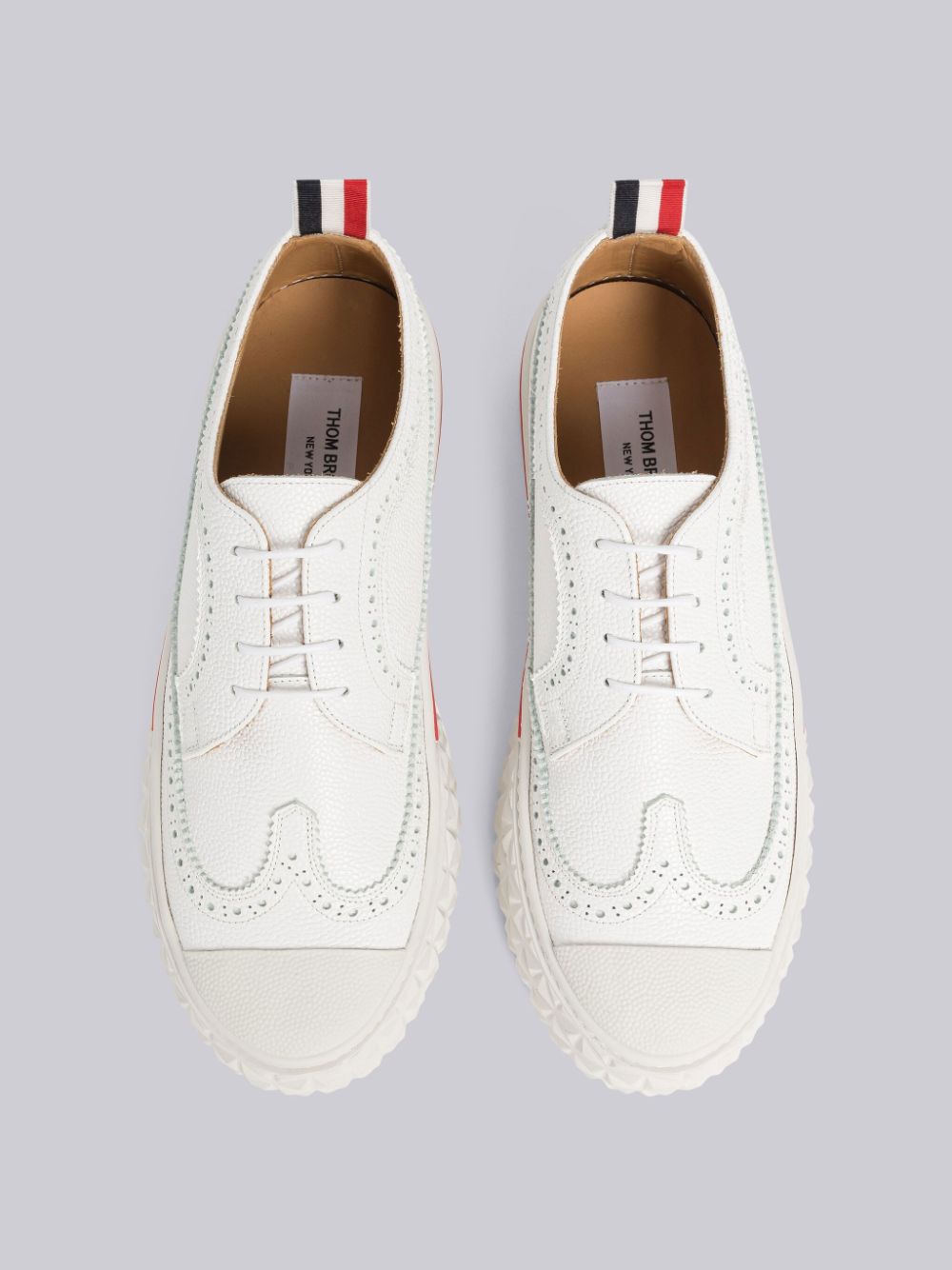 Thom Browne Vitello Calf Longwing Collegiate Low Top Women Sneakers White | PHN94Z65920