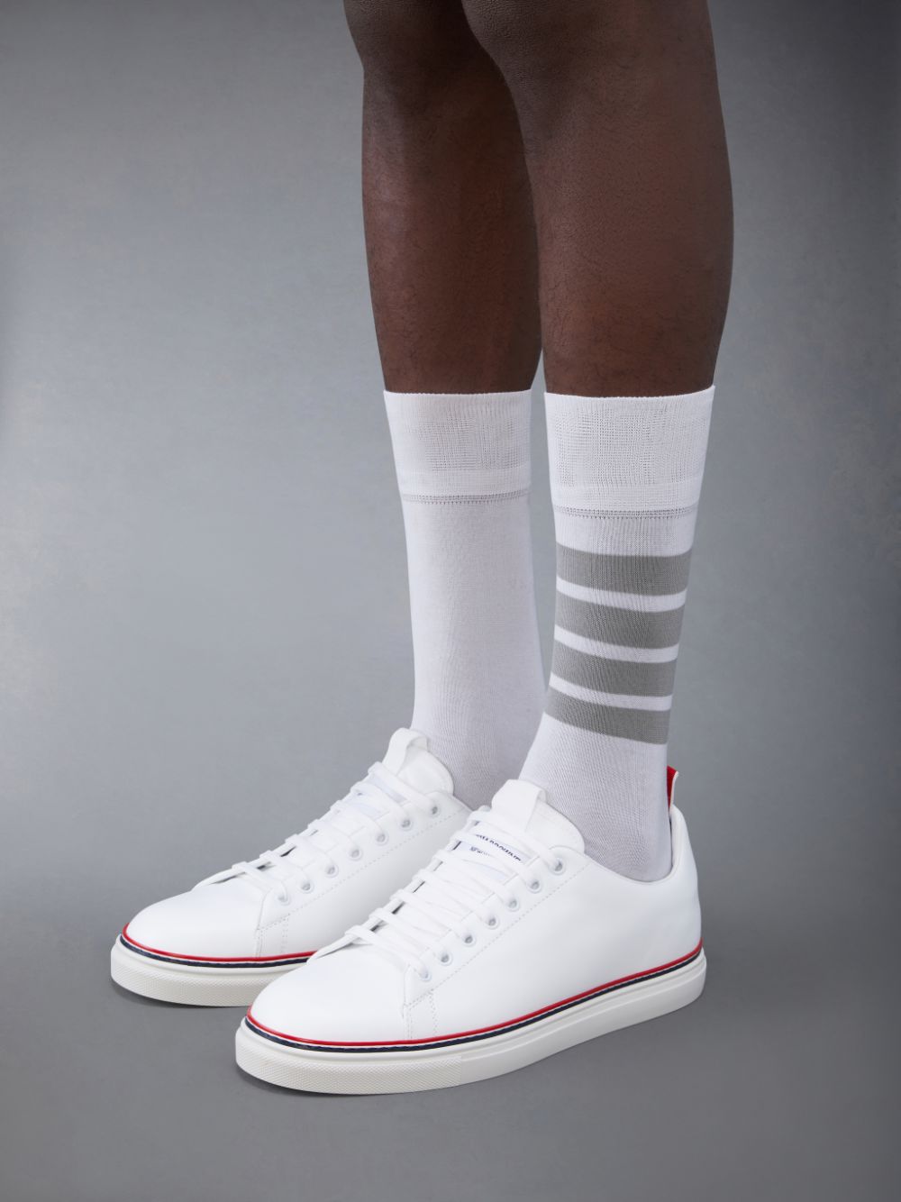 Thom Browne Vitello Calf Tennis Men Sneakers White | XHE95Z79254