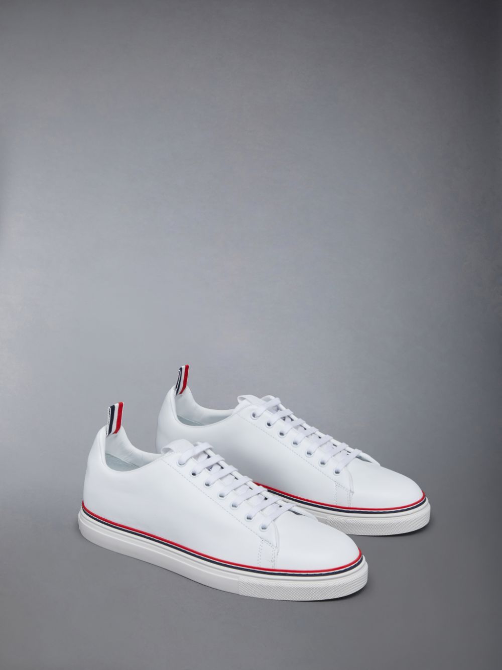 Thom Browne Vitello Calf Tennis Men Sneakers White | XHE95Z79254