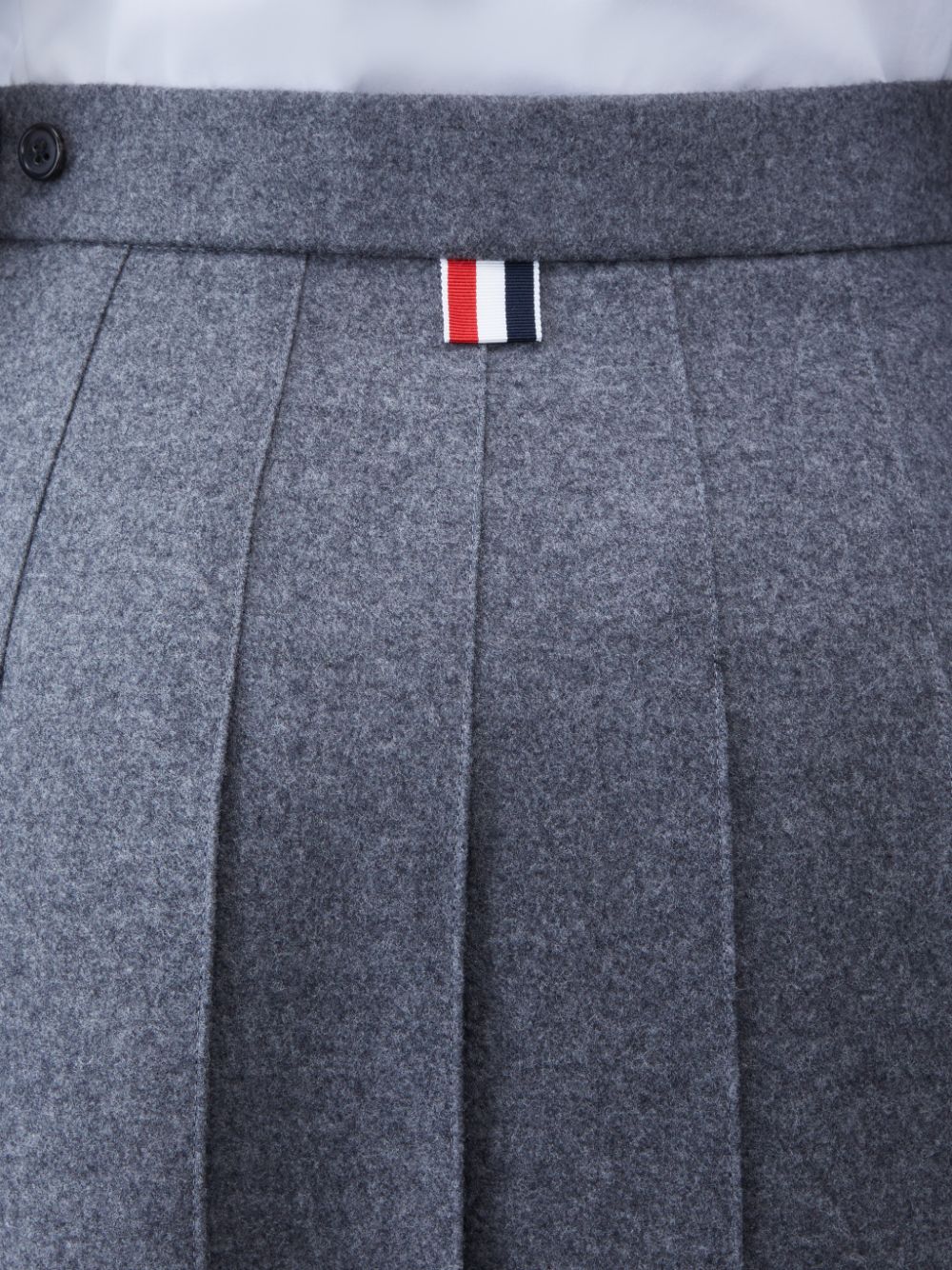 Thom Browne WOOL FLANNEL 2003 CLASSIC PLEATED Women Skirts Grey | CHS65G22600